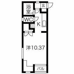 メゾン元町【101号室】の間取り