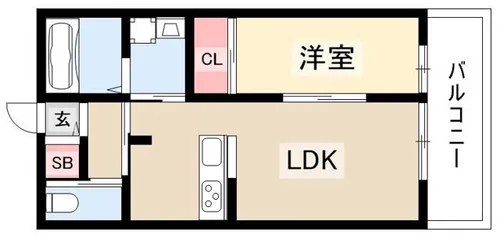 LUX御影【3階】の間取り