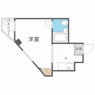サンプラザ京橋【4階】の間取り