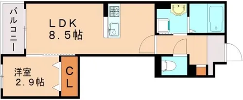 福岡県福岡市城南区別府5丁目【マンション】の間取り