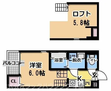 セゾン関目高殿【2階】の間取り