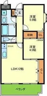 メゾンドエルGE【4階】の間取り