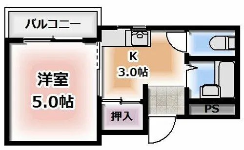 メゾン和光【2階】の間取り