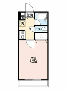 ジュネス福田(ぼくでん)D棟【404号室】の間取り