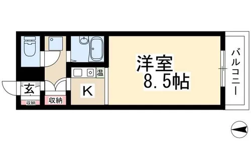 メゾンエステール【303号室】の間取り