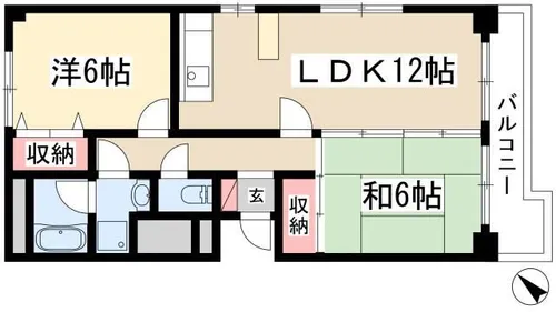 サンメゾン植田【12階】の間取り