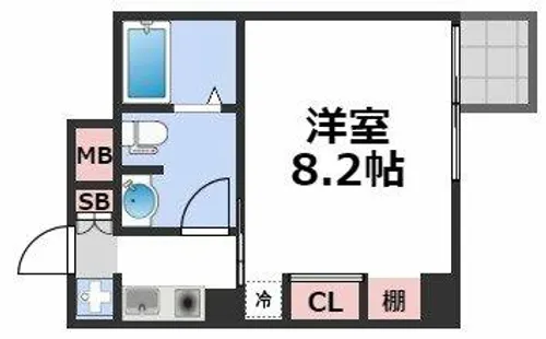 メゾン夕陽ヶ丘【8階】の間取り