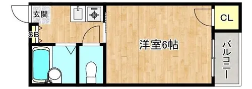 大阪府大阪市旭区高殿6丁目【マンション】の間取り