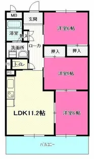 エスポワール【3階】の間取り
