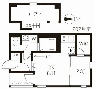 ハーモニーテラス野田Ⅱ【2階】の間取り
