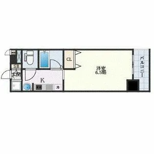 プレサンス名古屋STATIONアブソリュート【7階】の間取り