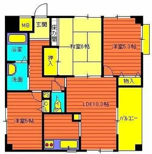 プレステージ明石本町【801号室】の間取り