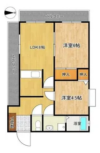 トーカンマンション平尾【2階】の間取り