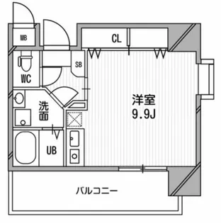 アスリート本町リバーウエスト【8階】の間取り