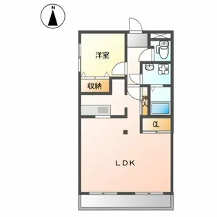 メゾンハンクスMTI【2階】の間取り