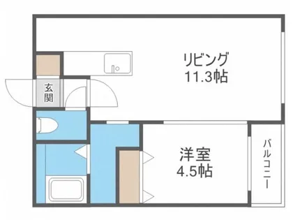 ウエリスアーバン円山北3条【303号室】の間取り