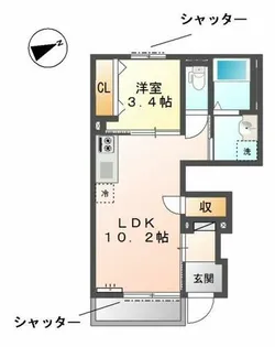 あいトピア【1階】の間取り