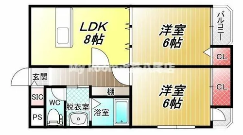 ヴィランディ【2階】の間取り