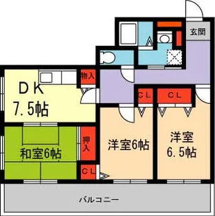 トーシンコーポ川西【2階】の間取り