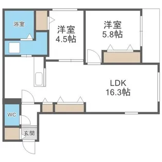 Lumiere Kotoni【2階】の間取り