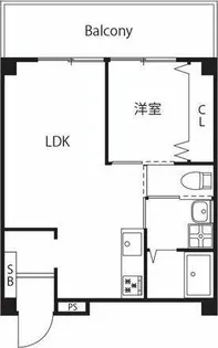エスポワール若杉マンション【2階】の間取り