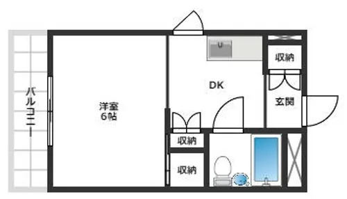 パークサイドマンション【208号室】の間取り