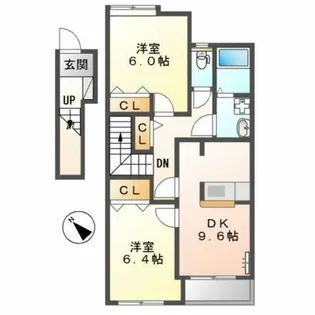 ネオ・ブローテD【2階】の間取り