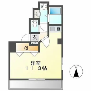 フラット大須【10階】の間取り
