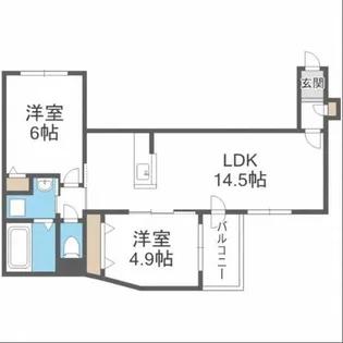 GRANMODE学園前【1階】の間取り