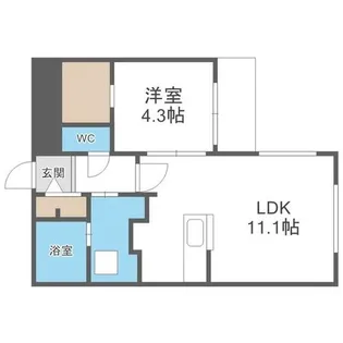 仮)GA-琴似2-7MS B棟【3階】の間取り