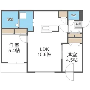 仮)GA-琴似2-7MS B棟【5階】の間取り