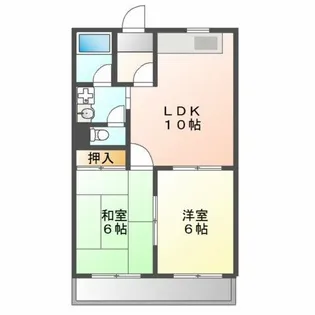 グリーンベルノモリ【2階】の間取り