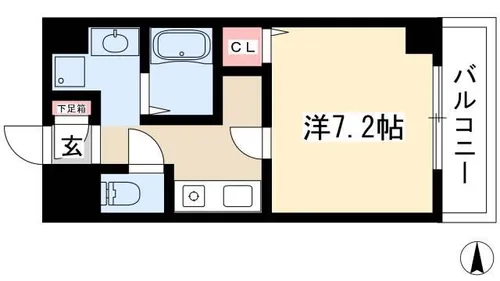 ラフォーレ千種【2階】の間取り