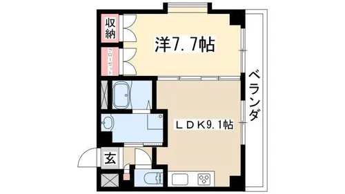 コンラッド【101号室】の間取り