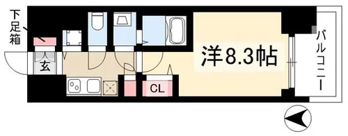 プレサンス錦ラウム【0902号室】の間取り