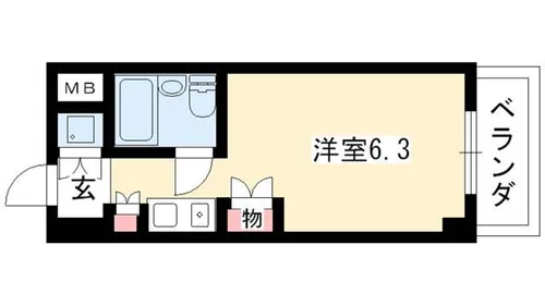 朝日プラザ名古屋ターミナルスクエア【1009号室】の間取り
