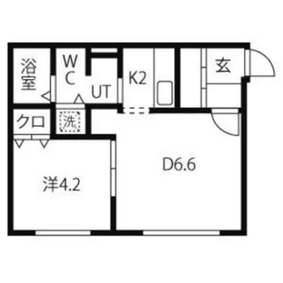 ブランノワールネージュI【2階】の間取り