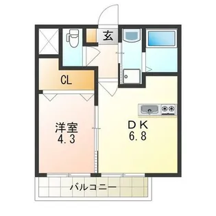 ステラウッド島泉Ⅱ【2階】の間取り