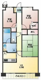 フェルティプラザ垂水・丘の街【5階】の間取り