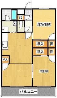 グランカーサ清蘭【404号室】の間取り