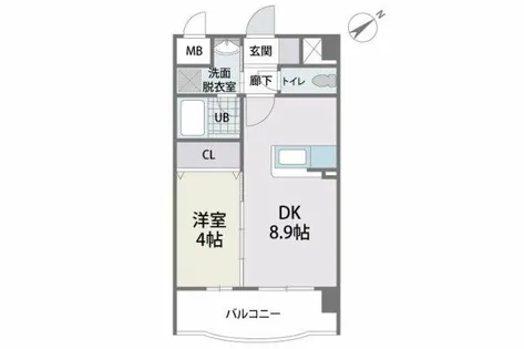 S-FORT箱崎東【11階】の間取り