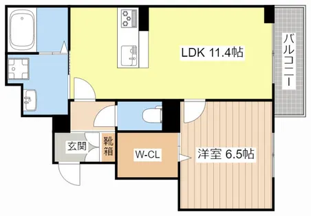 マリソルエム【0202号室】の間取り