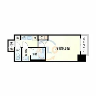 プレサンス大正フレンジ【11階】の間取り