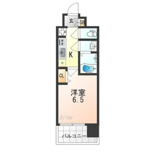 プレサンスTHE KYOTO 新町通【5階】の間取り