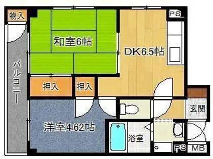 エーデル宝殿【302号室】の間取り