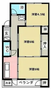 リバーサイドハイツ【3C号室】の間取り