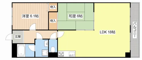 ラフェスタ彦根Ⅱ【402号室】の間取り