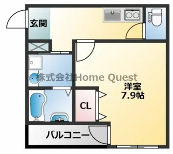 フジパレス俊徳道Ⅲ番館【2階】の間取り