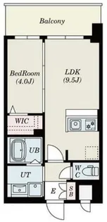 大阪府大阪市淀川区西三国1丁目【マンション】の間取り