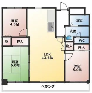 アーバンドエル西春駅前【10階】の間取り